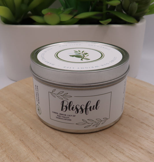 Blissful Tin Candle