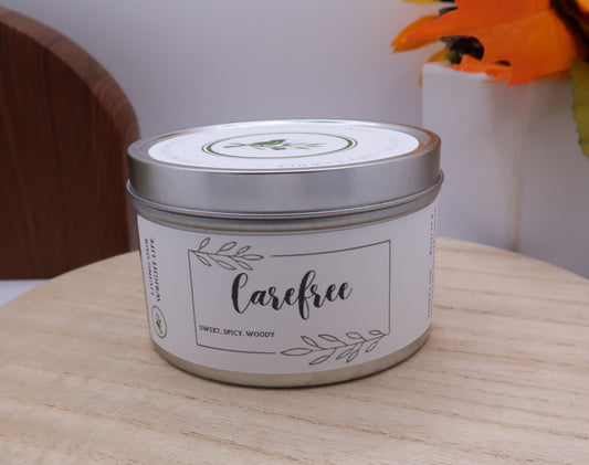 Carefree Tin Candle