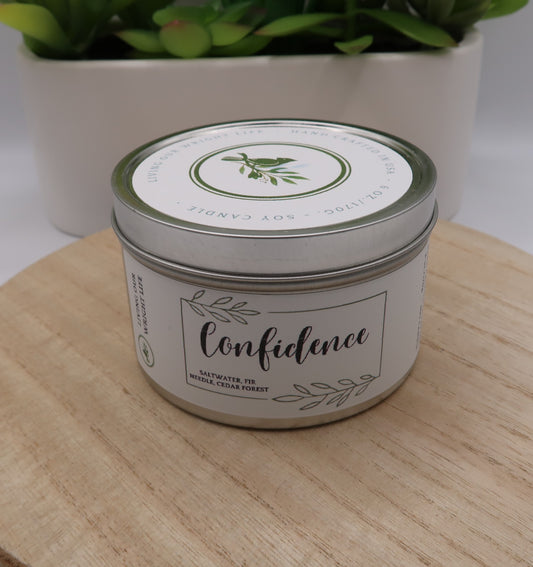 Confidence Tin Candle