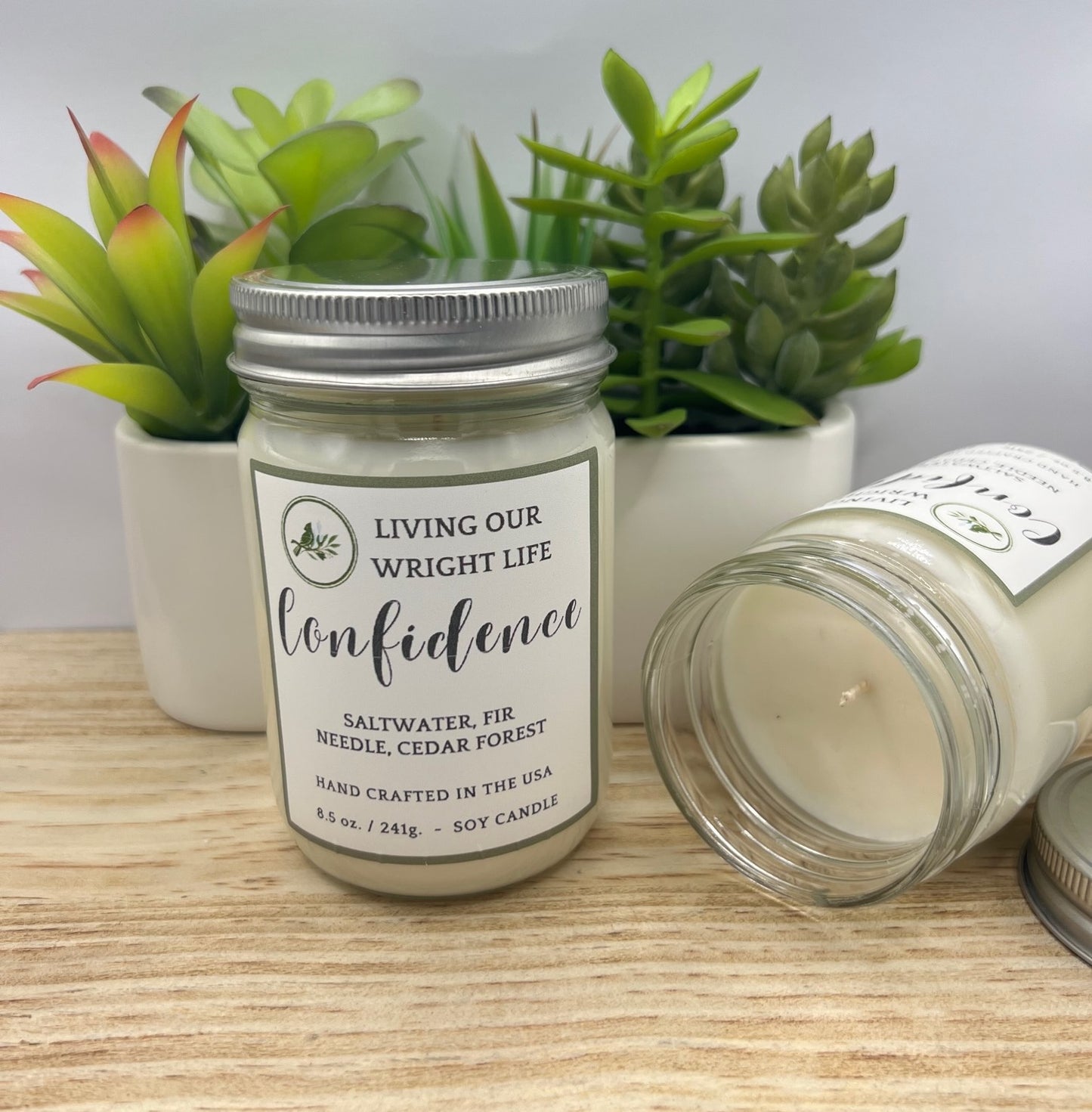 Confidence Glass Candle