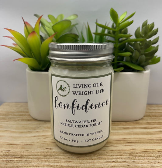 Confidence Glass Candle