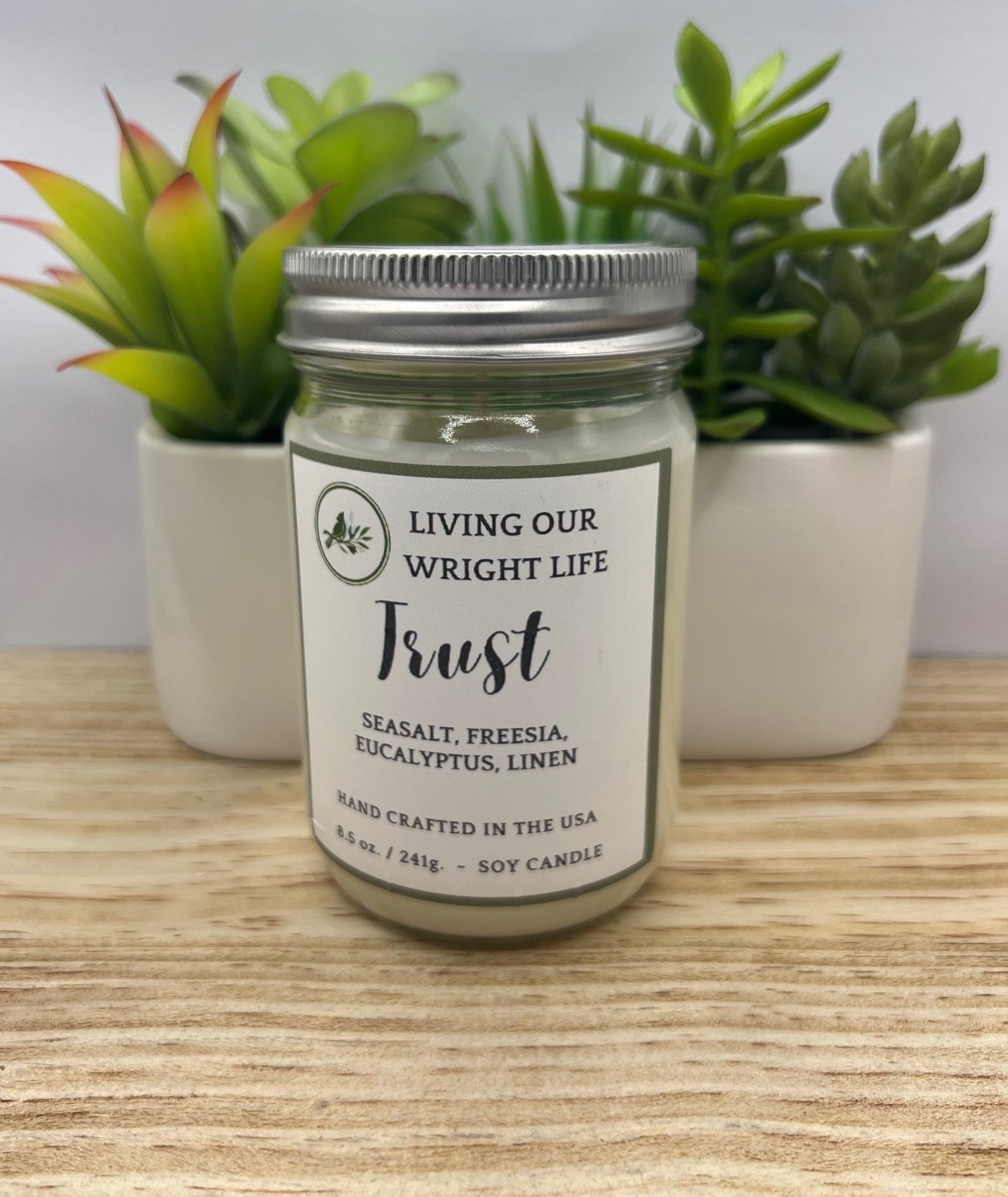 Trust Glass Candle