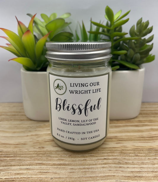 Blissful Glass Candle