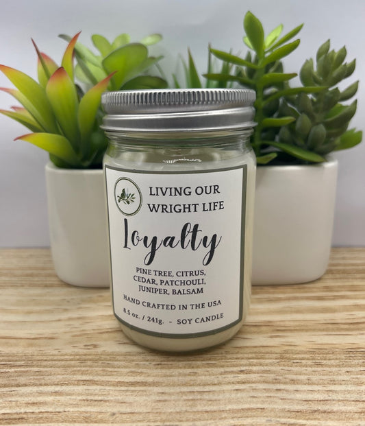 Loyalty Glass Candle