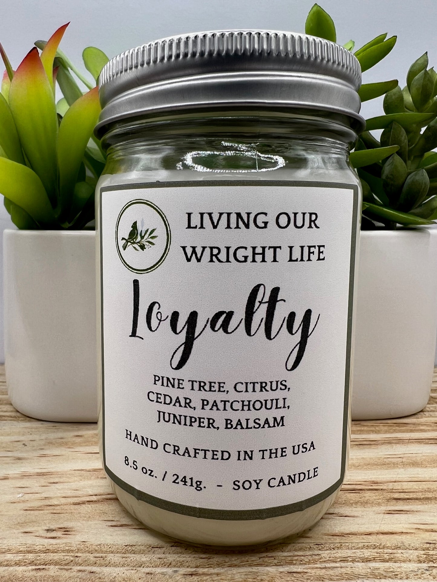 Loyalty Glass Candle