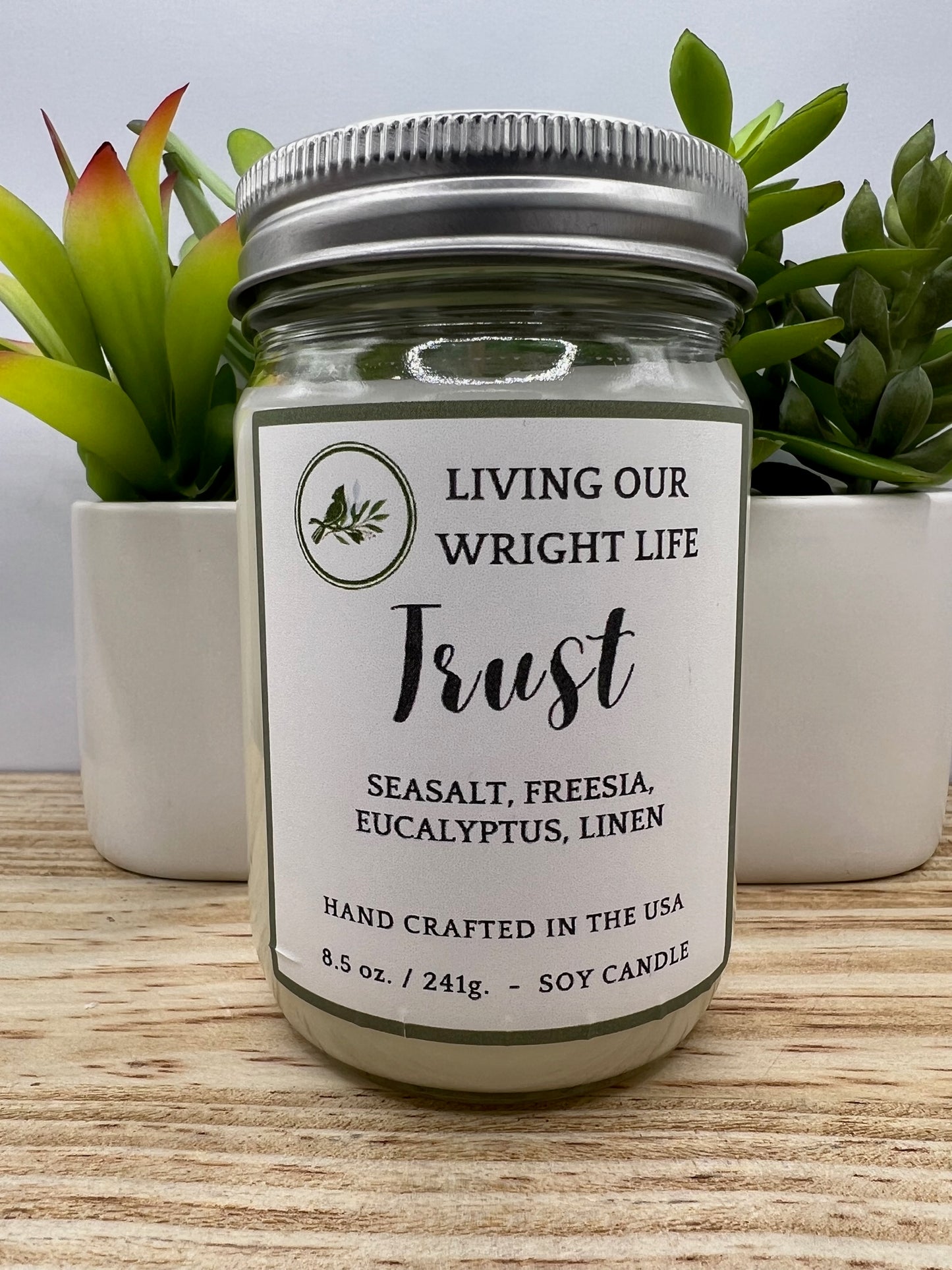 Trust Glass Candle