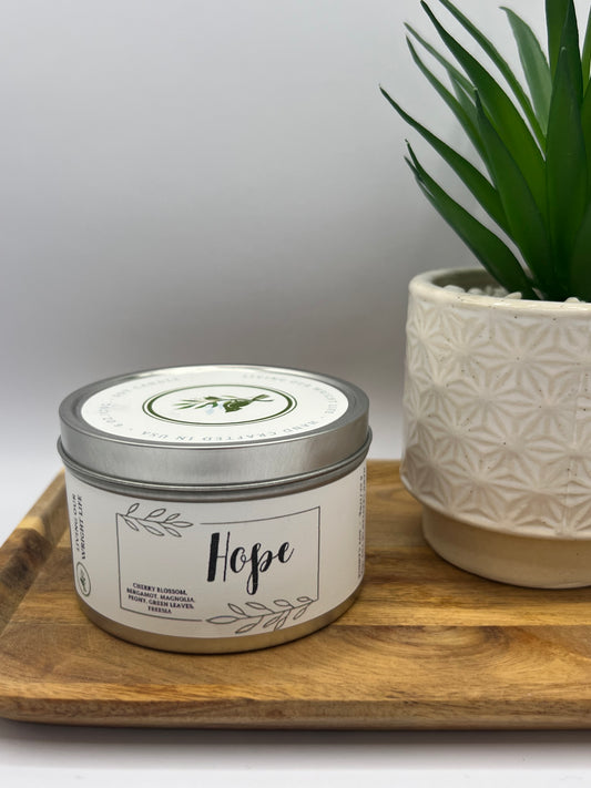 Hope Tin Candle