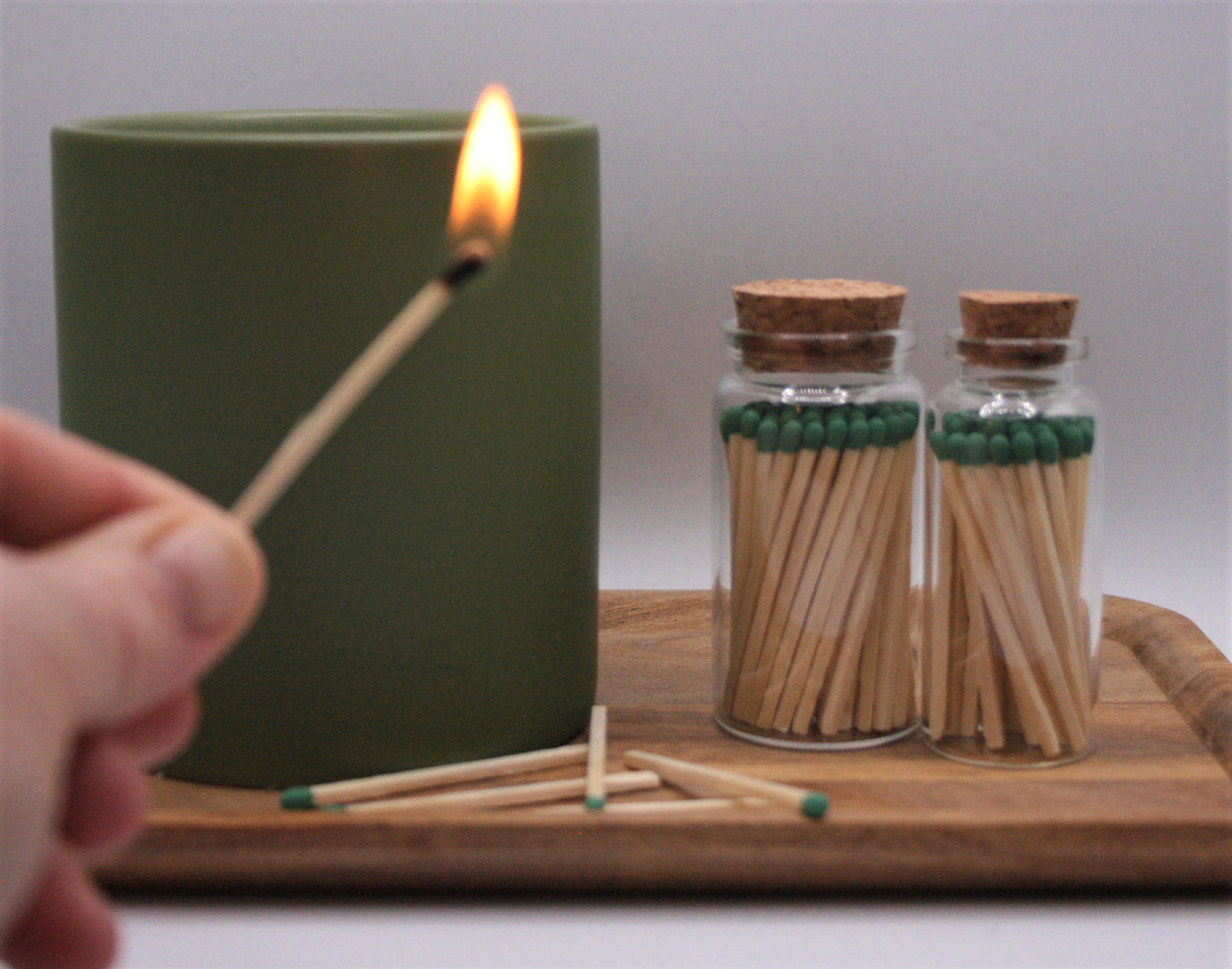 Safety Matches in Glass Jar