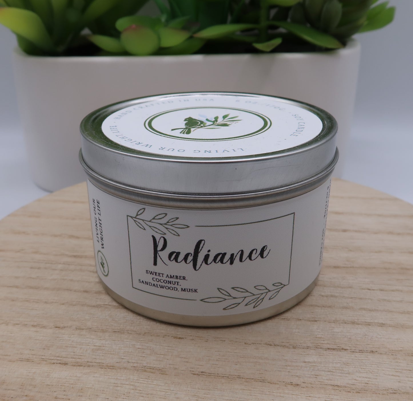 Radiance Tin Candle